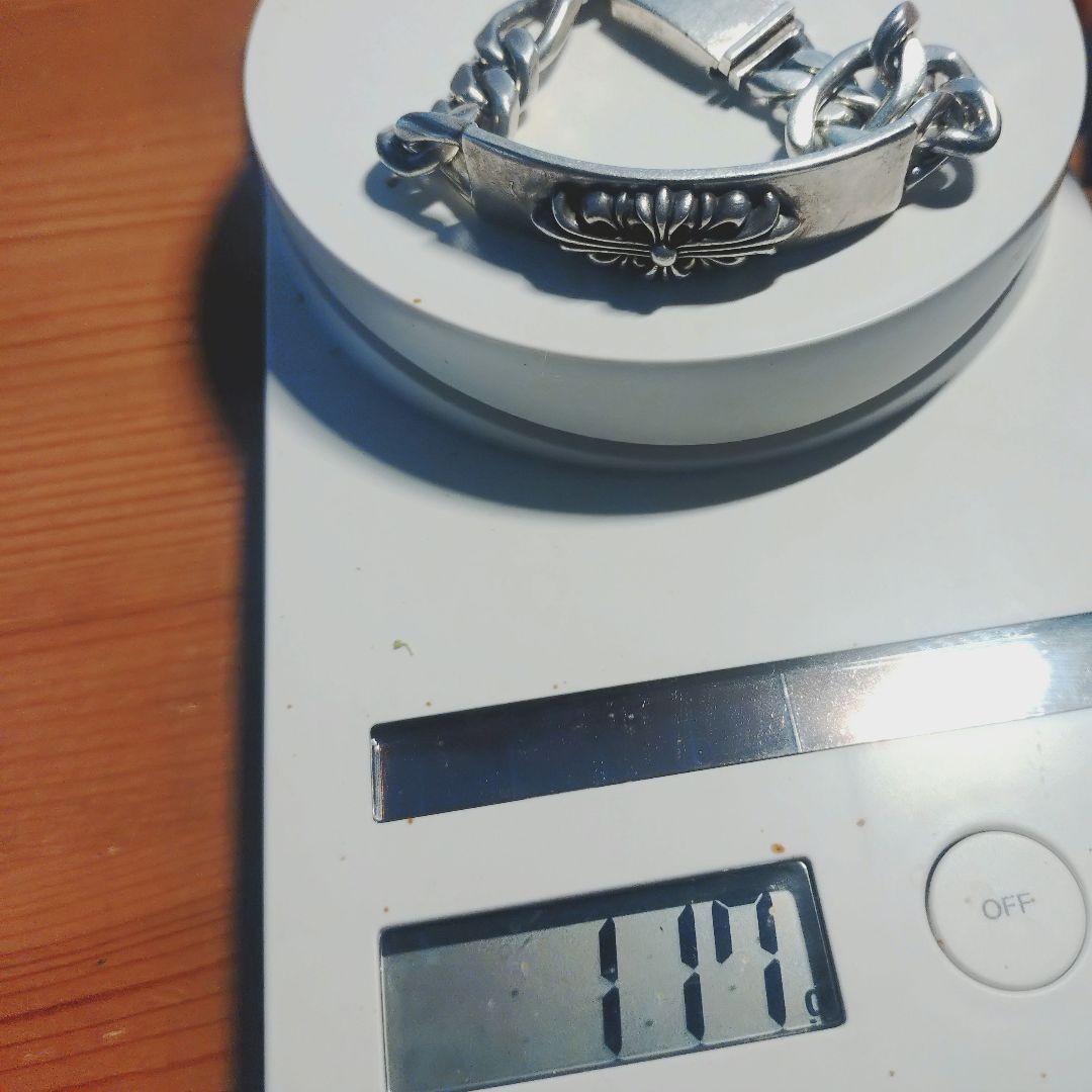 120gクロムハーツシルバー925 フラワーモチーフ ブレスレット