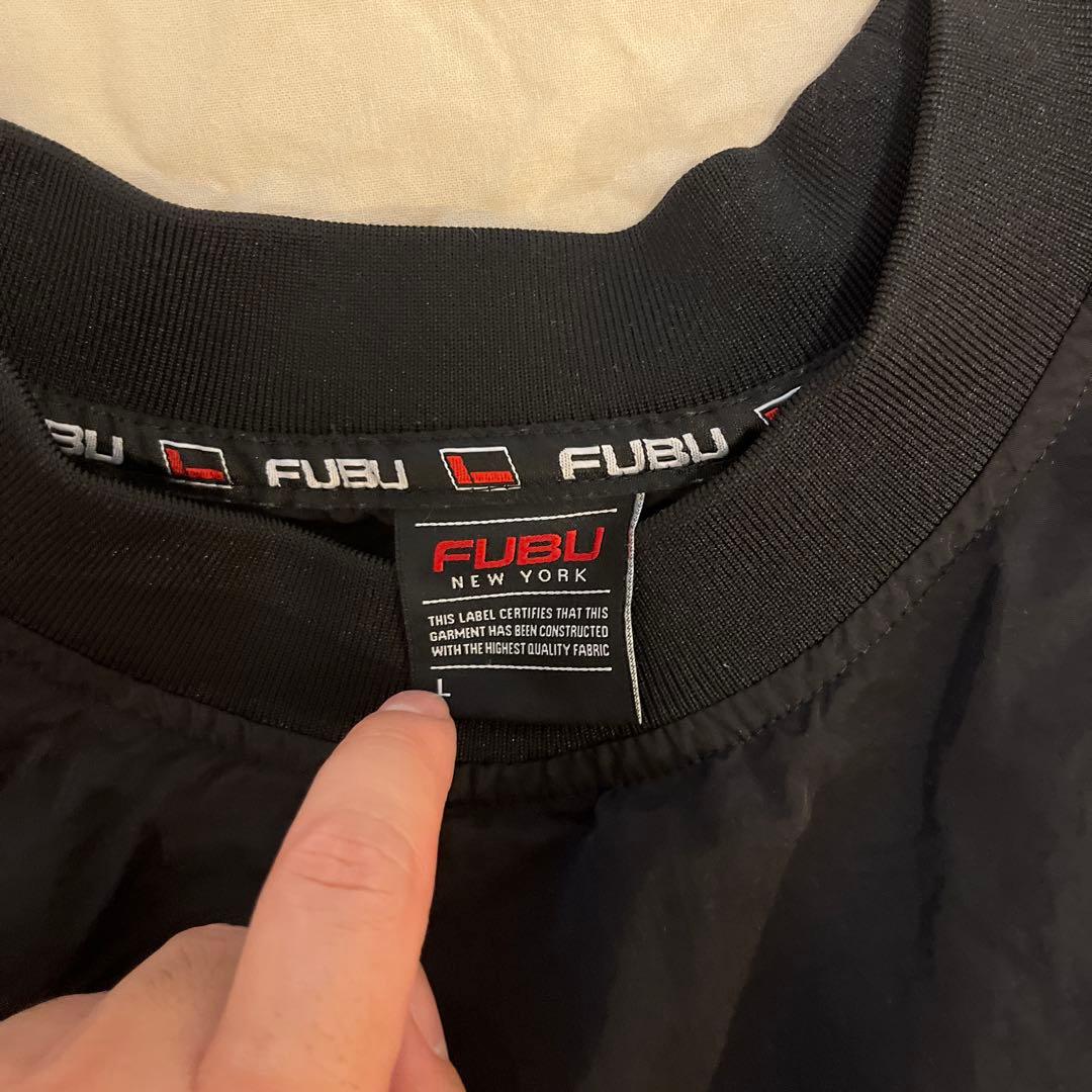 FUBU 黒赤セットアップのセット。サイズ注意！長袖 ブラック/レッド