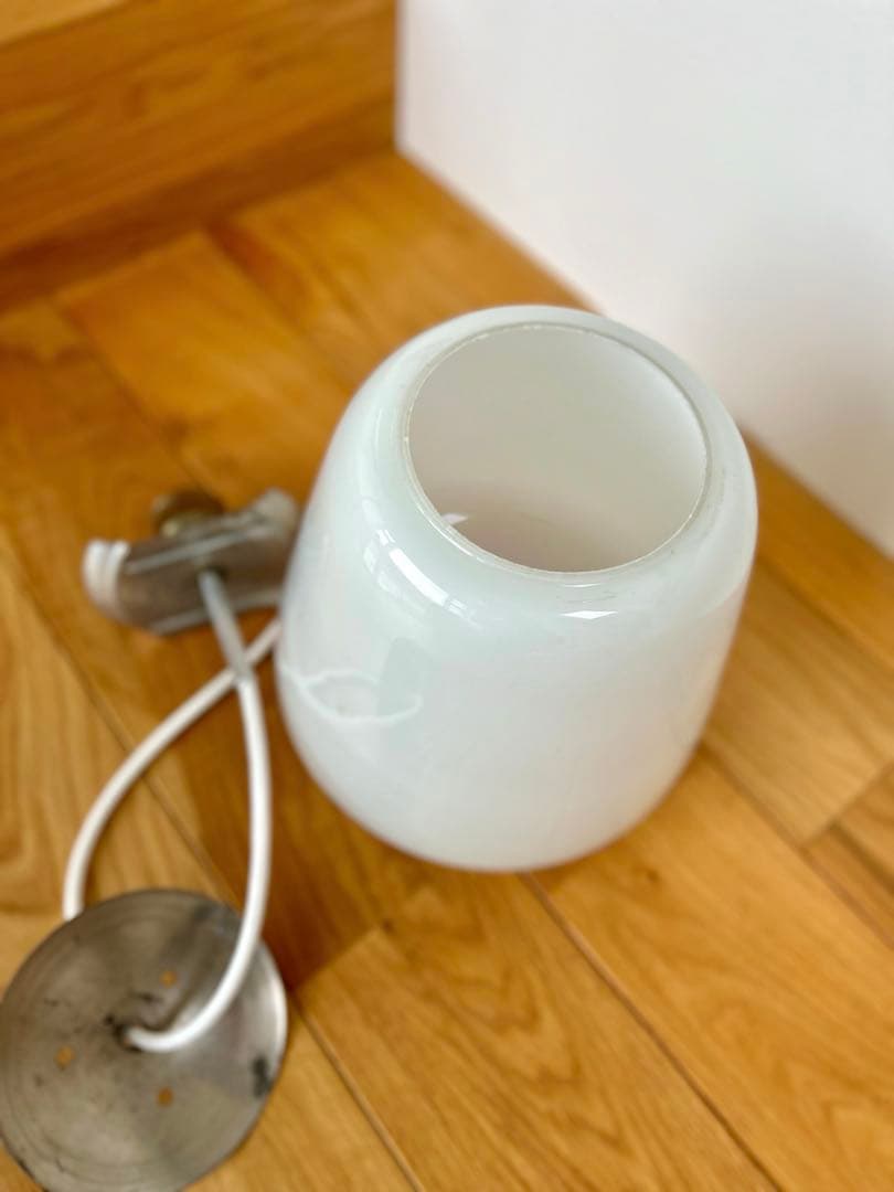 独30年代　opalin school lamp ヴィンテージ・ペンダントランプ