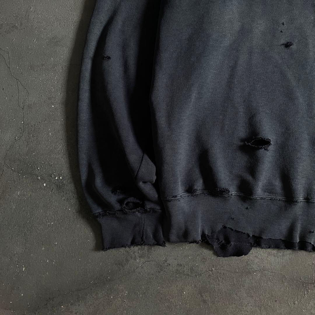 90's grunge is dead“ペイント“USA製“boro sweat