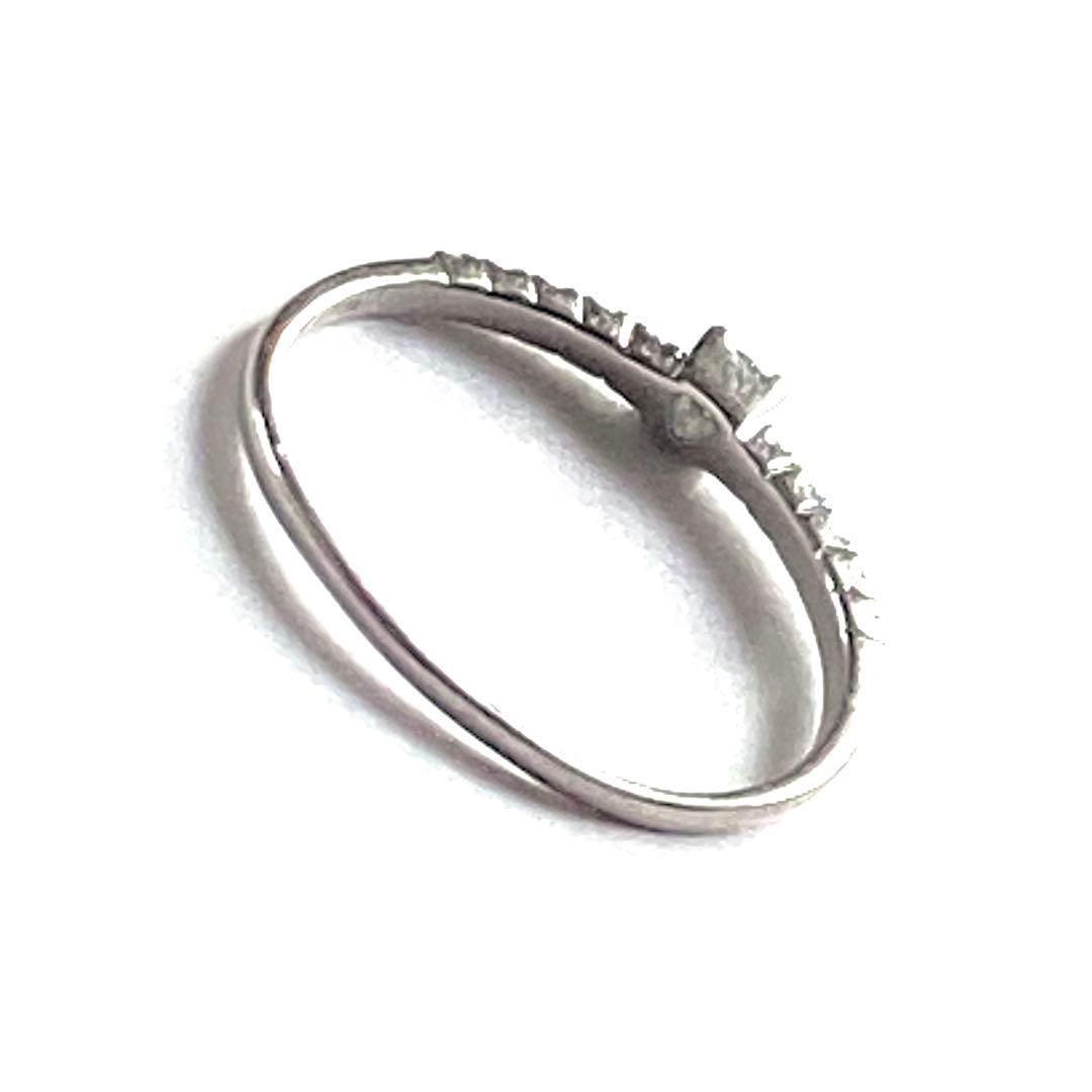 Pt950 プラチナ ダイヤモンド リング 9号