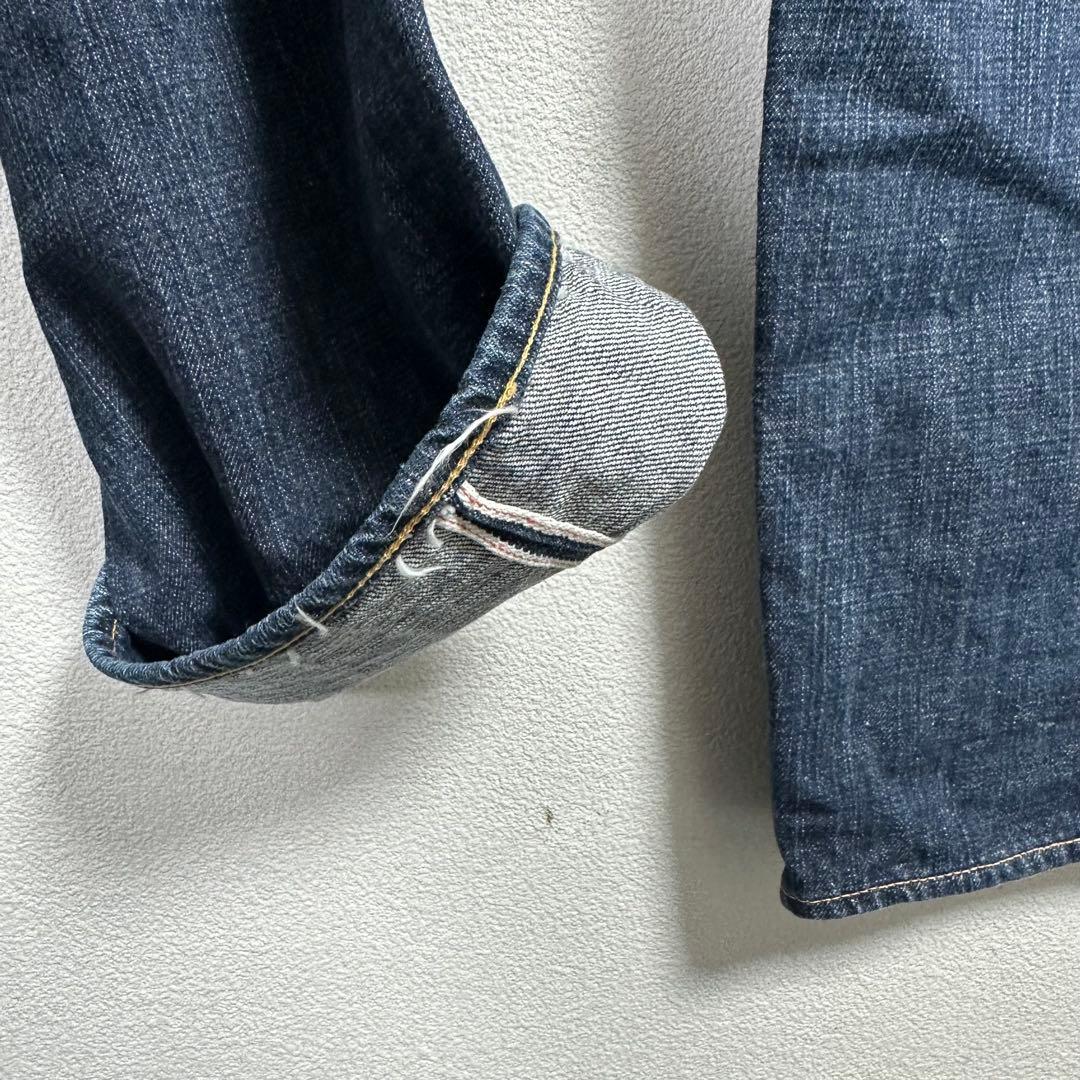 EVISU エヴィス デニム　蛇　スネーク　赤耳　抜染　バギー