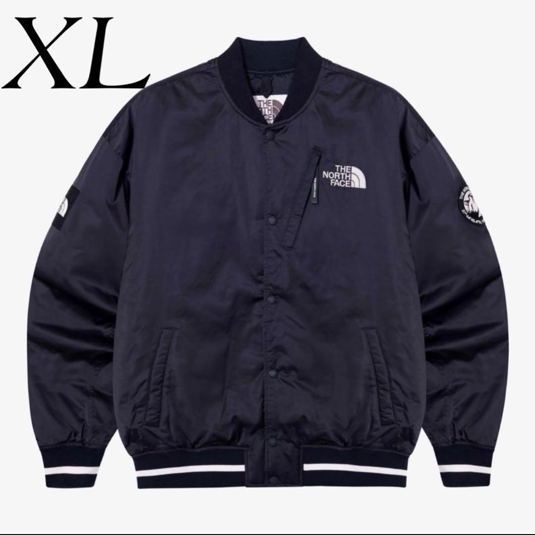 ZOZO完売 XL ノースフェイス　ボンバージャケット　スタジャン　ネイビー