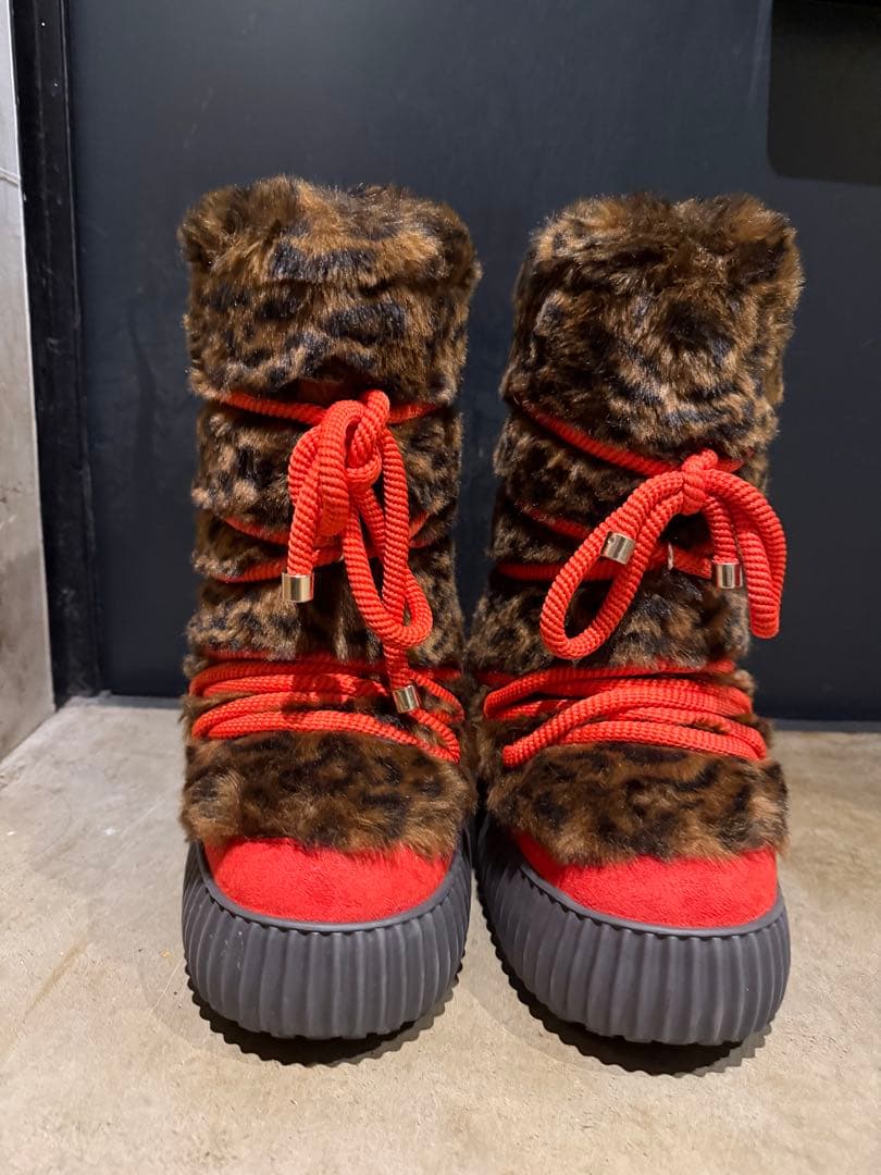 靴 YELLO PAOTU FAUX FUR BOOTS XL