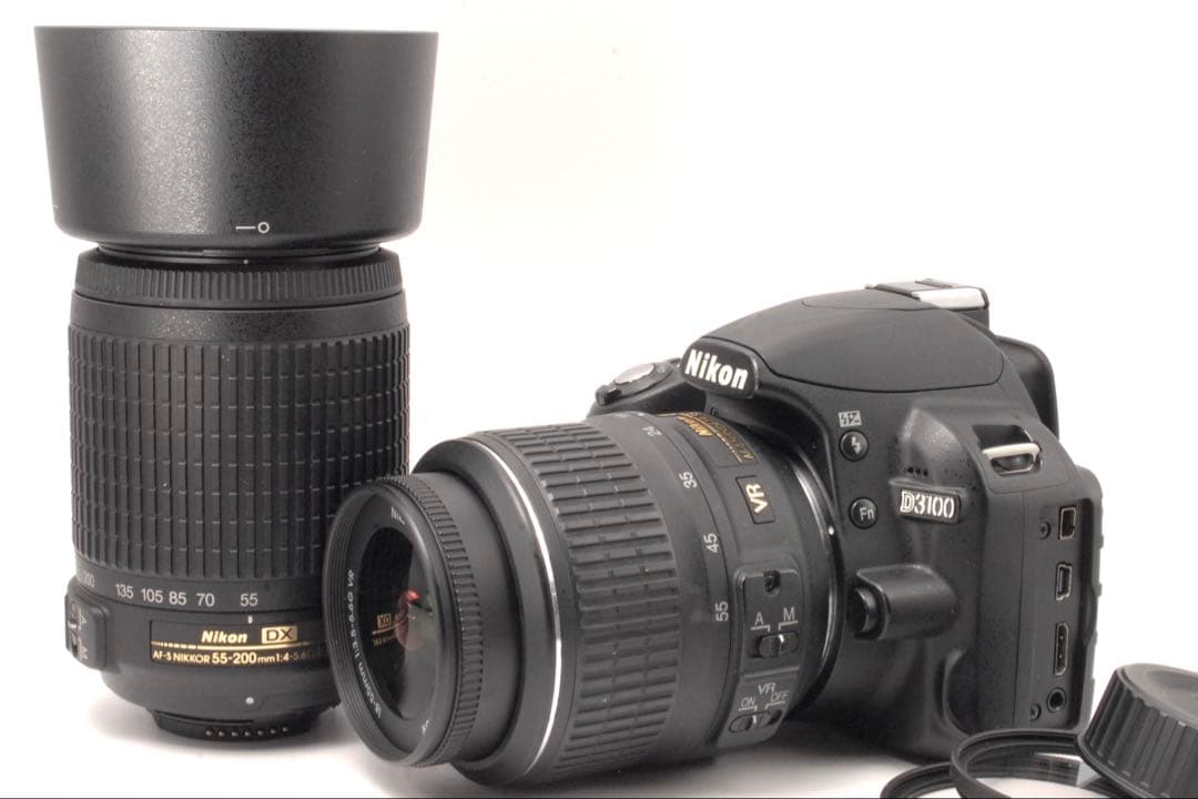 ✨新品級ショット数✨Nikon D3100 ダブルレンズ その場でスマホ転送
