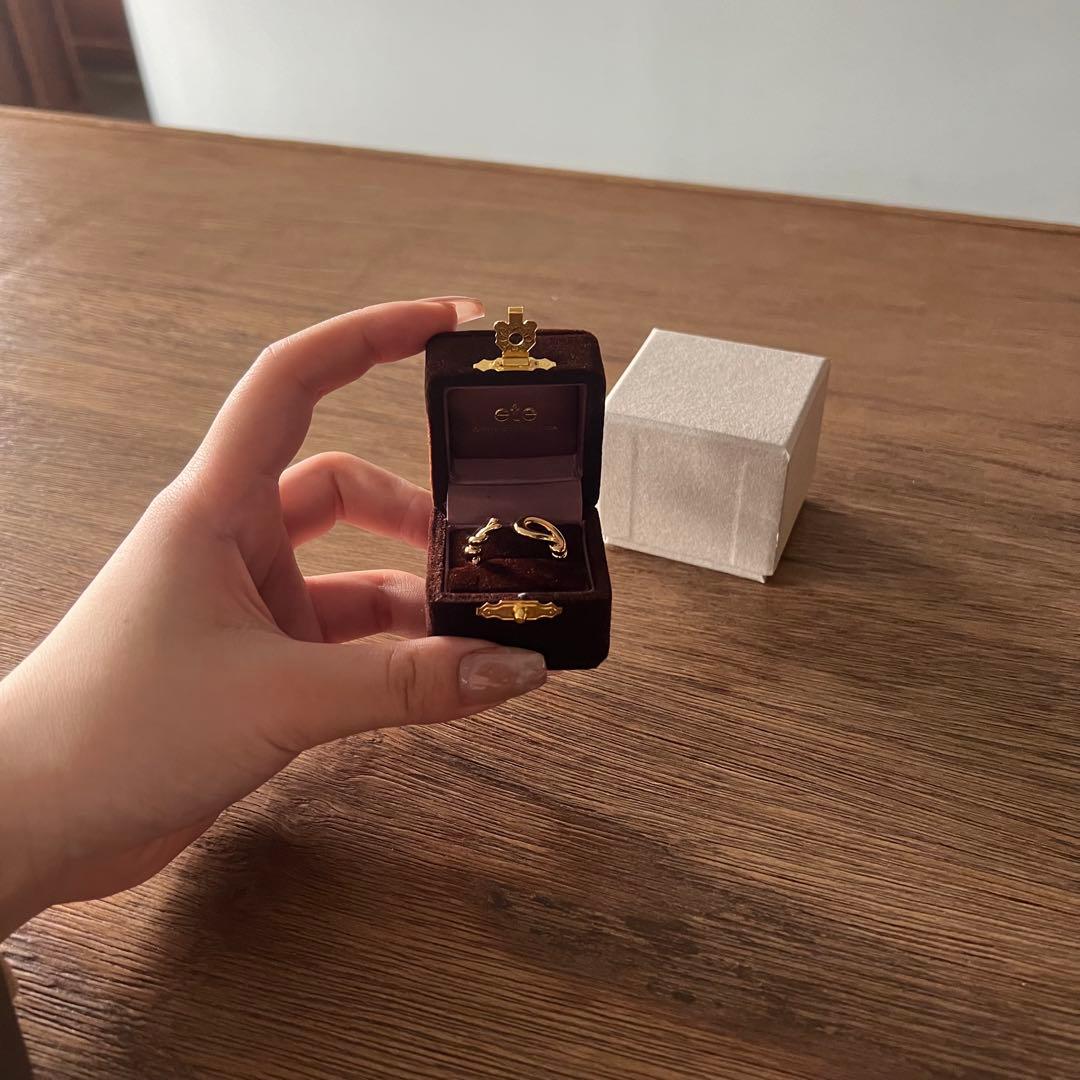 ete イヤーカフ リング ゴールド