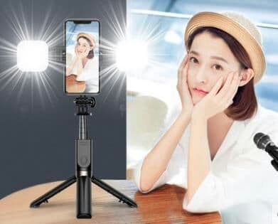 bluetoothリモコン式の三角伸縮式自撮り棒