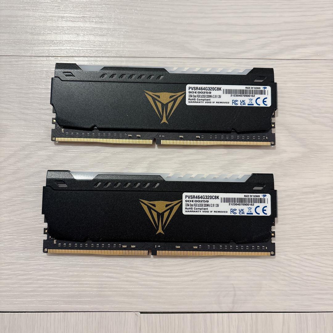 DDR4 メモリ64GB (32GBx2枚) デスクトップ用
