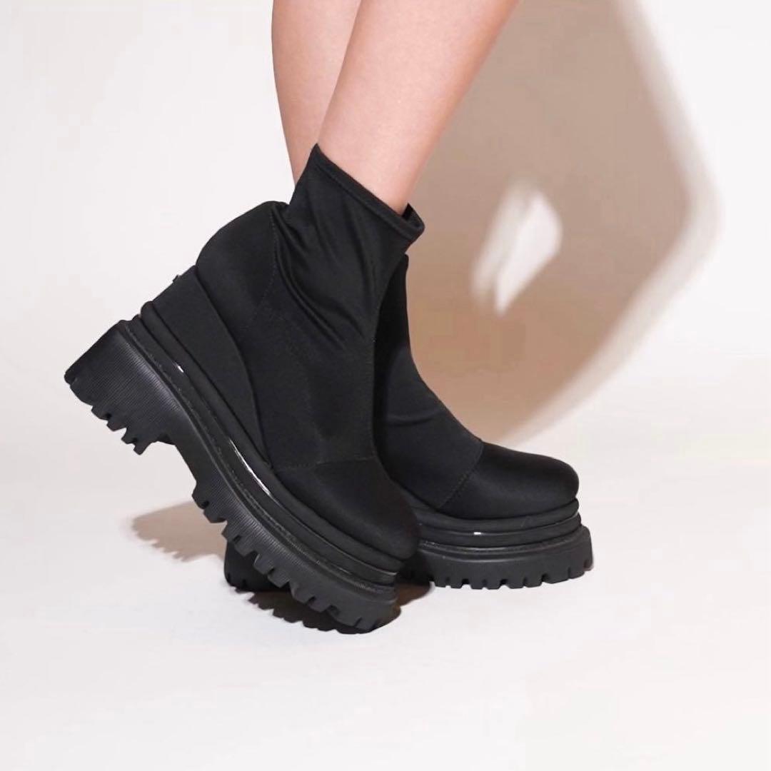 【あさみ】YELLO／TOKYO BLACK boots