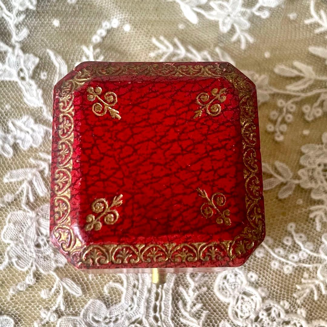 りむ　　リング用ジュエリーボックスアクセサリーケース　フランスアンティーク