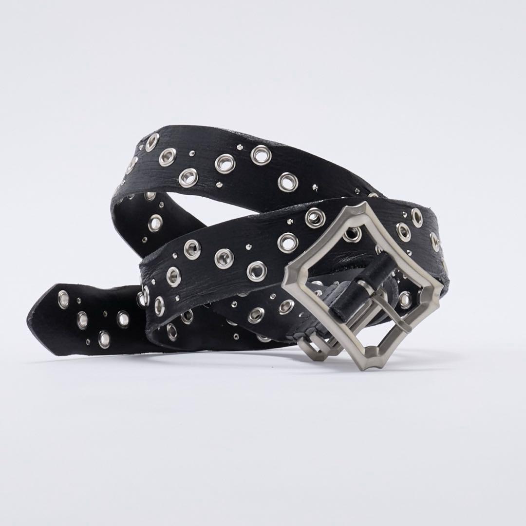 GRANCY スタッズデザインレザーベルト