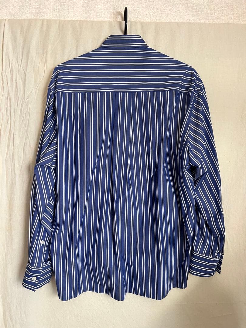 ダイエットsacaiストライプデザイン長袖シャツ