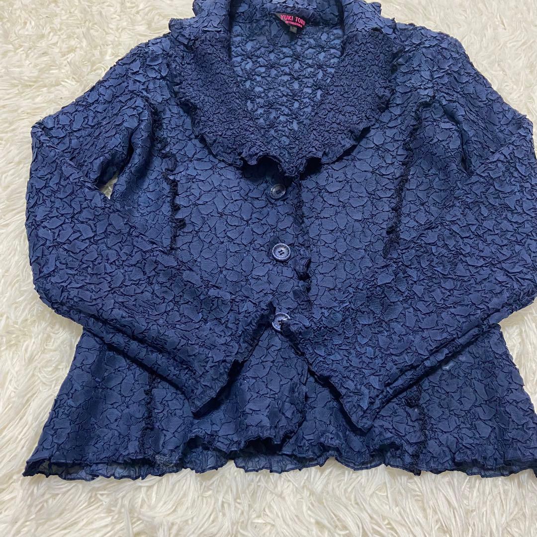 美品　YUKI TORRII ユキトリイ　プリーツ　カーディガン　L size