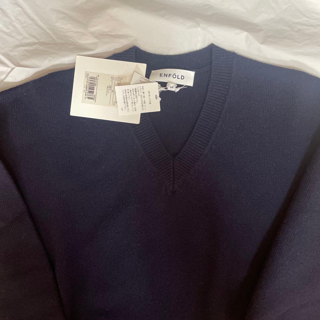 enfold Ｖネック　ネイビー