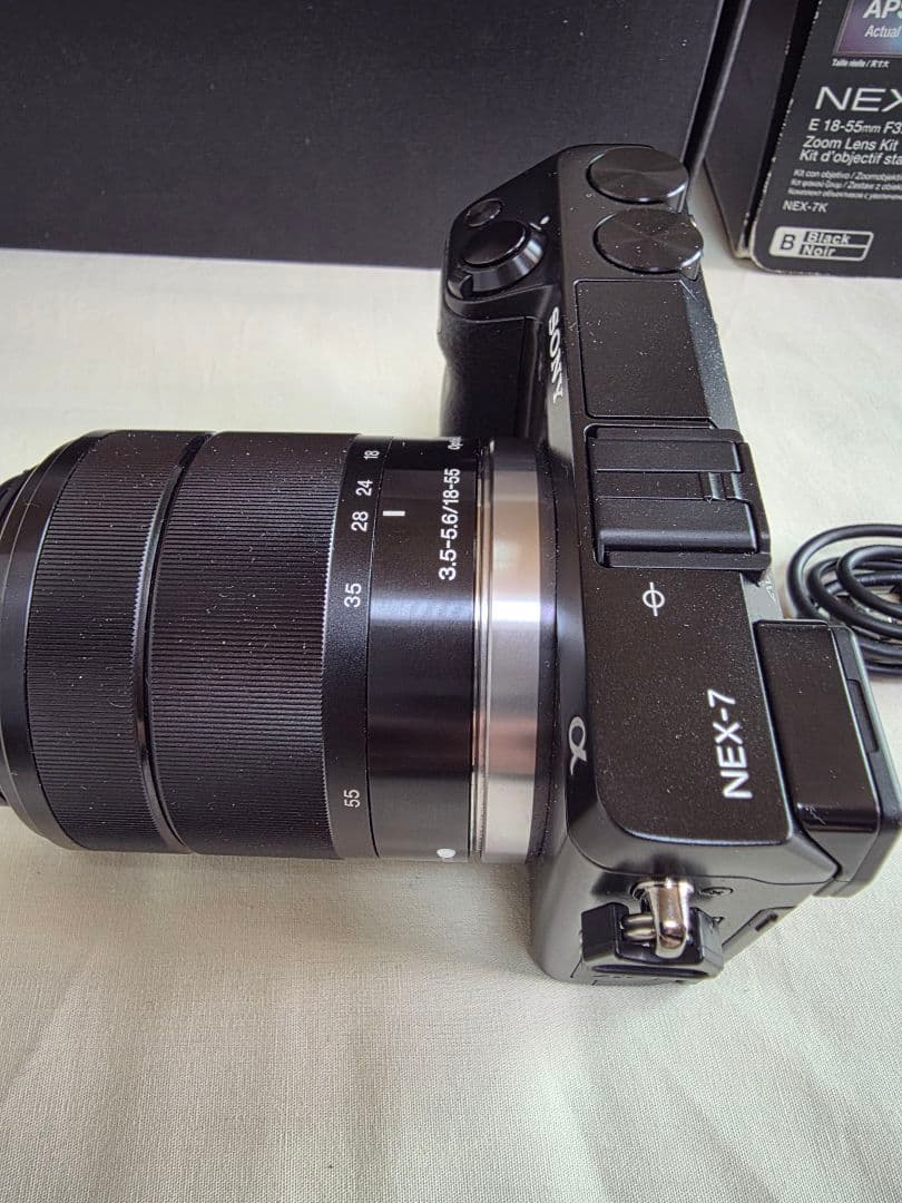 sony nex-7 ズームレンズキット　英語表示　シャッター数100以下