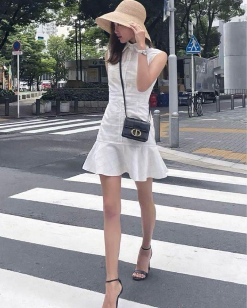 シェリエ　sheller シャツワンピース