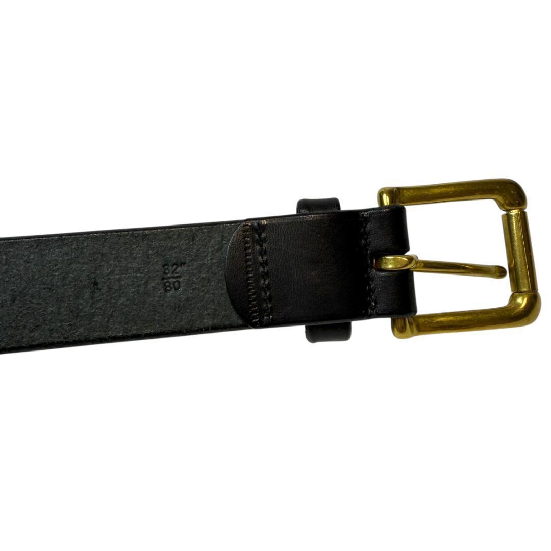 美品 POLO RALPH LAUREN 3183 ベルト ゴールド ブラック