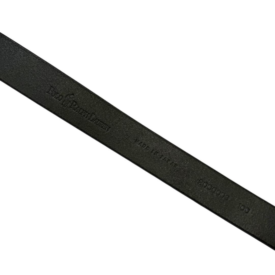 美品 POLO RALPH LAUREN 3183 ベルト ゴールド ブラック