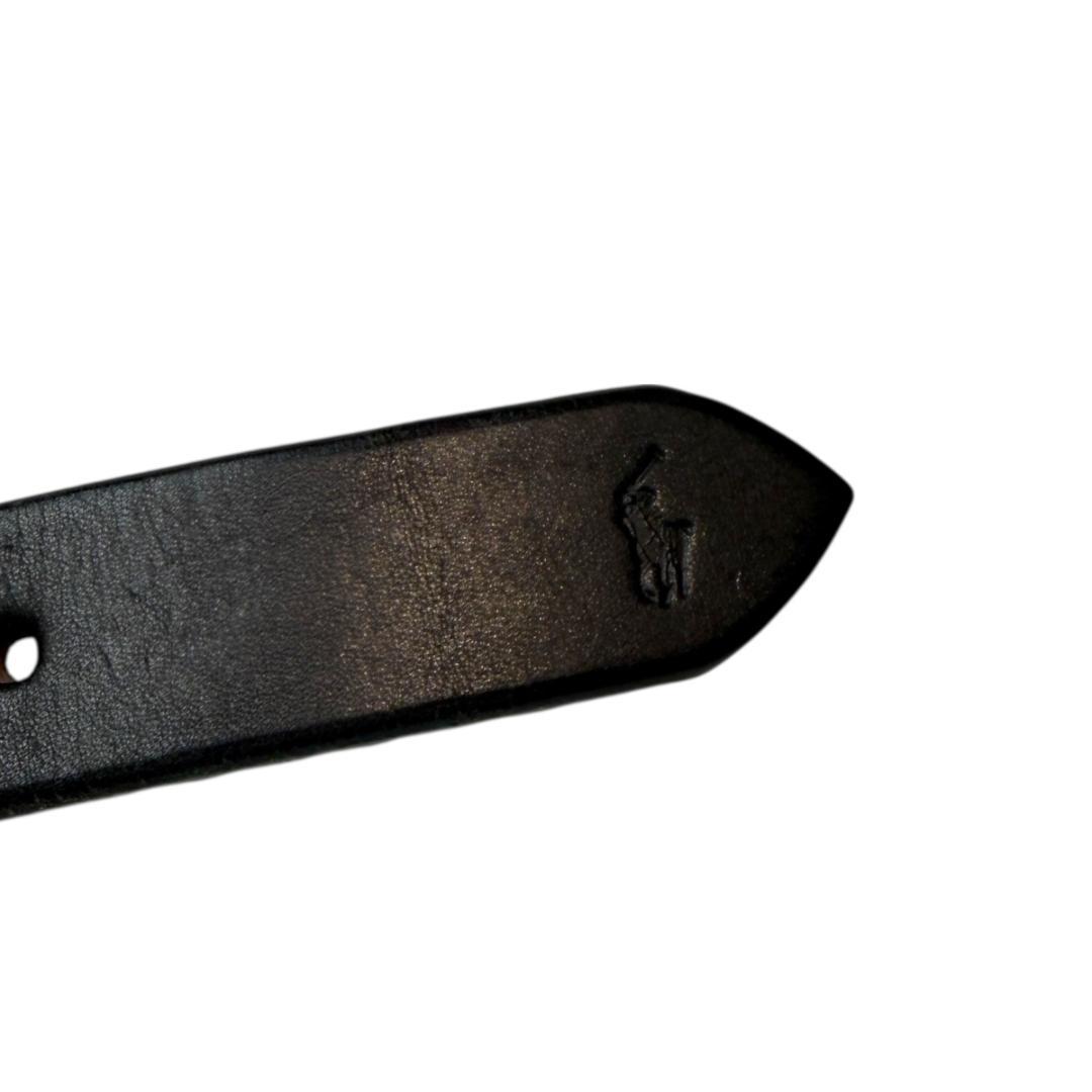 美品 POLO RALPH LAUREN 3183 ベルト ゴールド ブラック