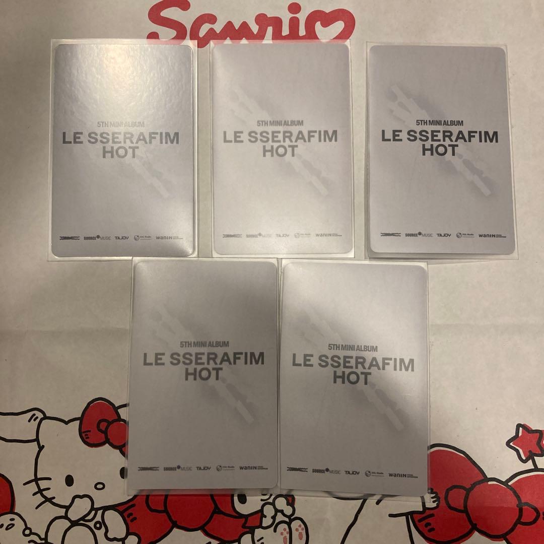 LESSERAFIM ルセラフィム　HOT 台北　サイン会　特典　トレカ　セット