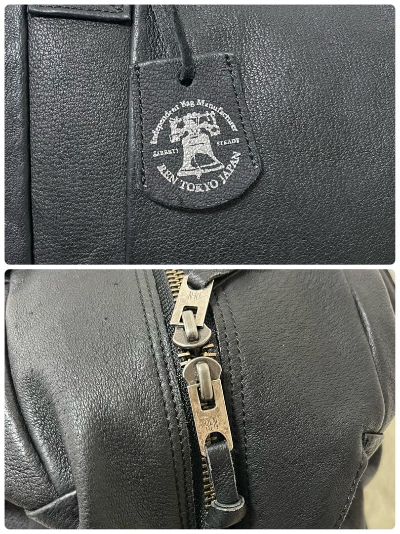 REN レン ボストンバッグ 旅行バッグ トートバッグ 大容量 オールレザー