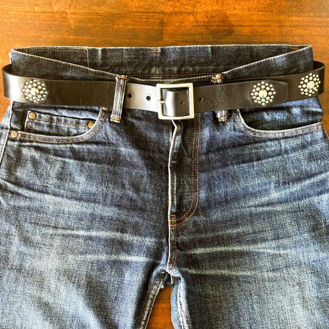 ハンドメイドスタッズベルトGS05 35mm34inch