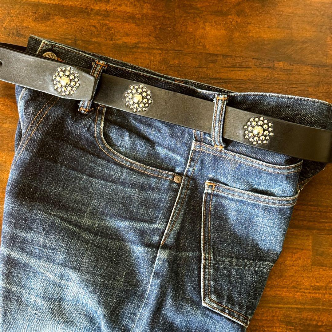 ハンドメイドスタッズベルトGS05 35mm34inch