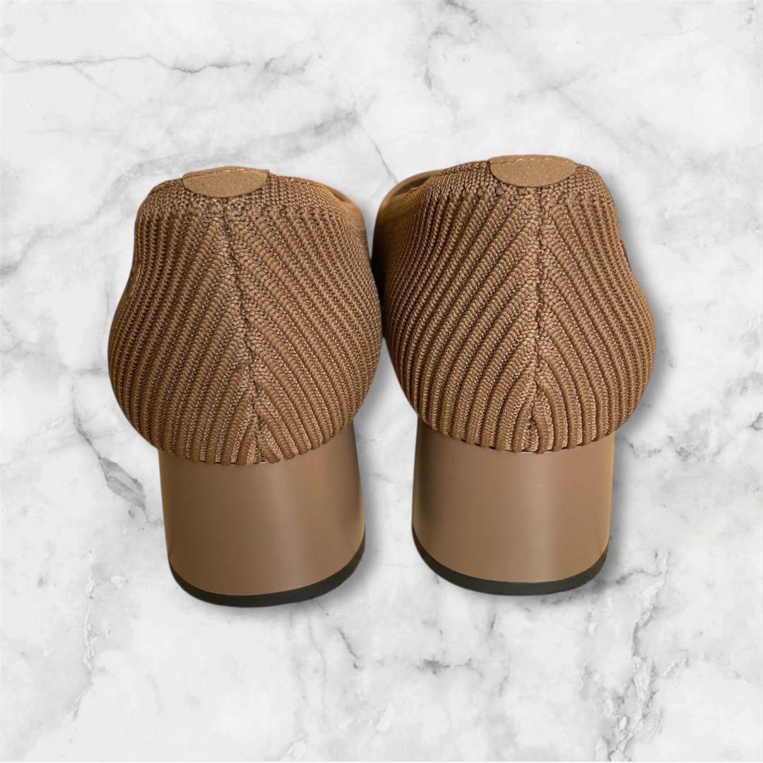 【美品】ビバイア　チャンキーヒール　パンプス　スクエアトゥ　EU37.5