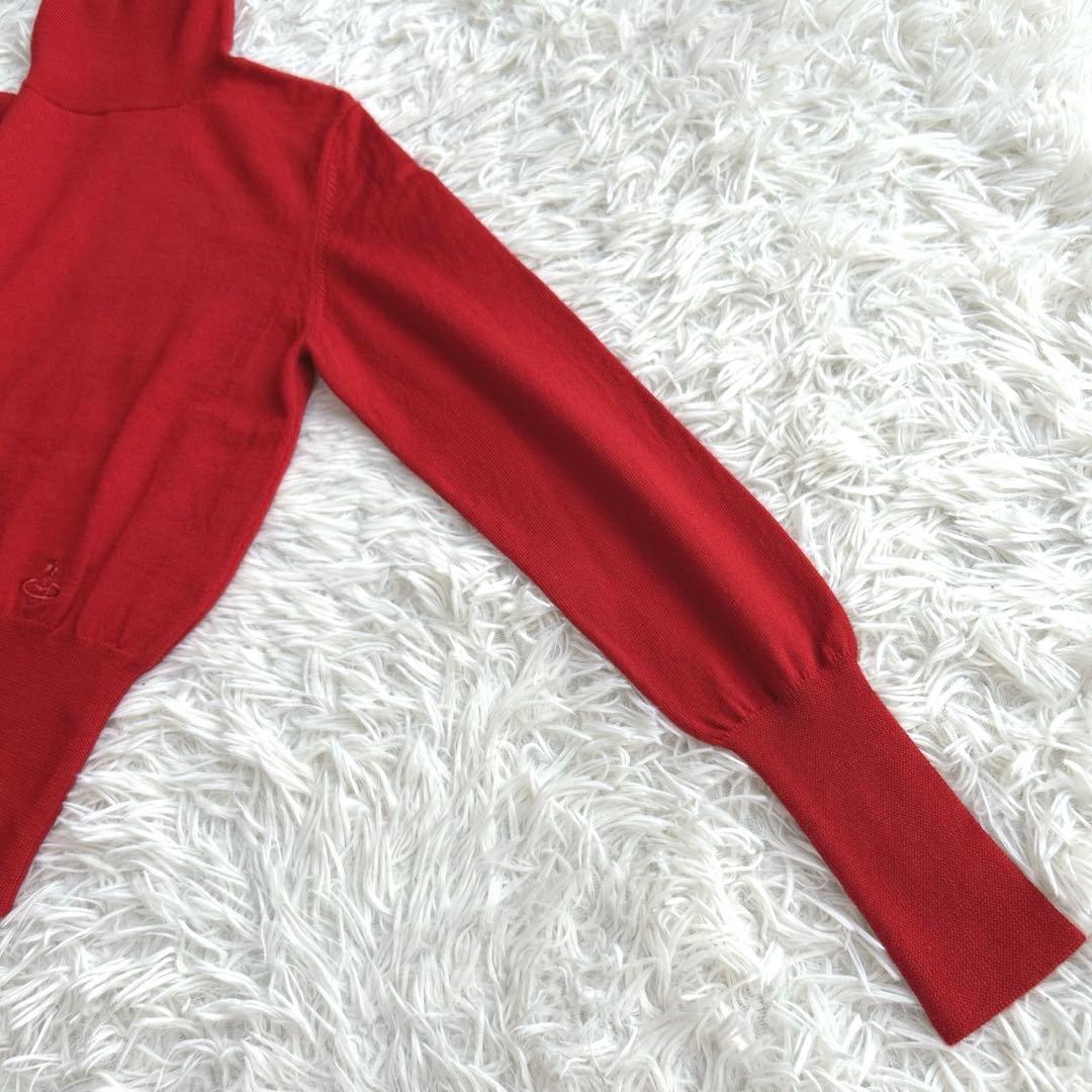 美品✨ヴィヴィアンウエストウッド　タートルネックニット　オーブ　レッド　赤