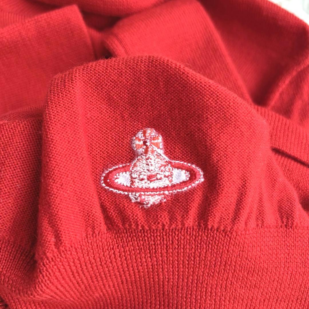 美品✨ヴィヴィアンウエストウッド　タートルネックニット　オーブ　レッド　赤