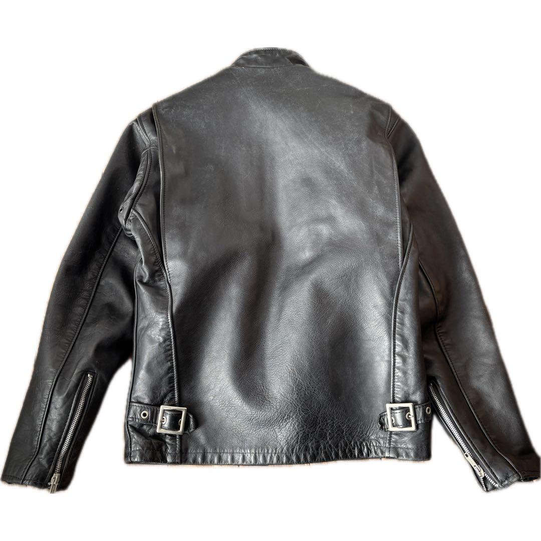 SCHOTT★シングルライダースジャケット 641U ボアライナー付 36タロン