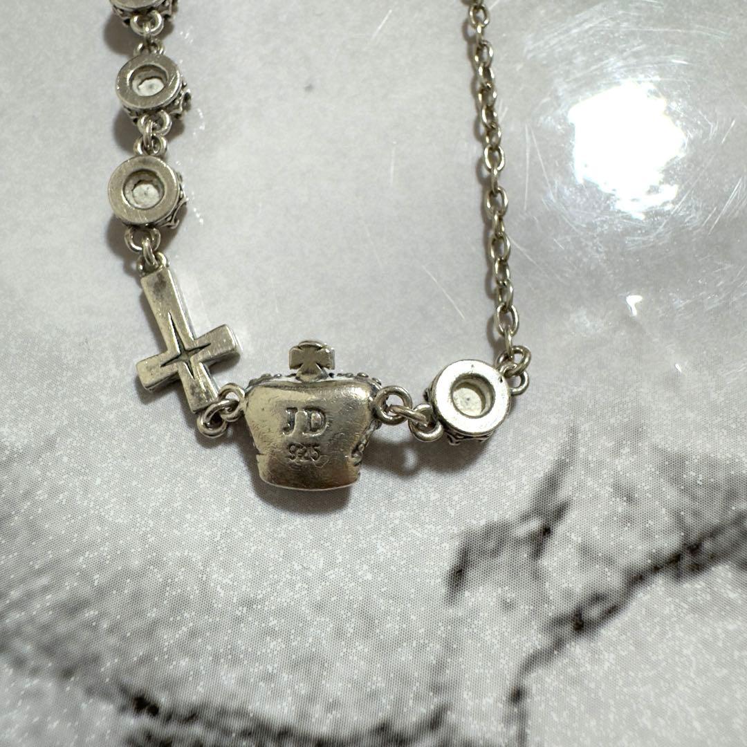 Justin Davis ブレスレット クラウン ラインストーン クロス