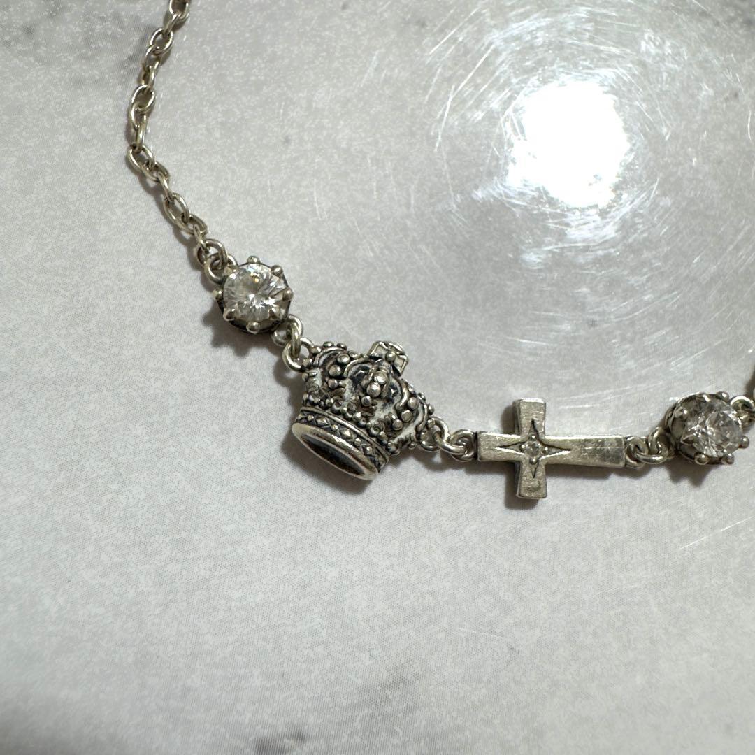 Justin Davis ブレスレット クラウン ラインストーン クロス