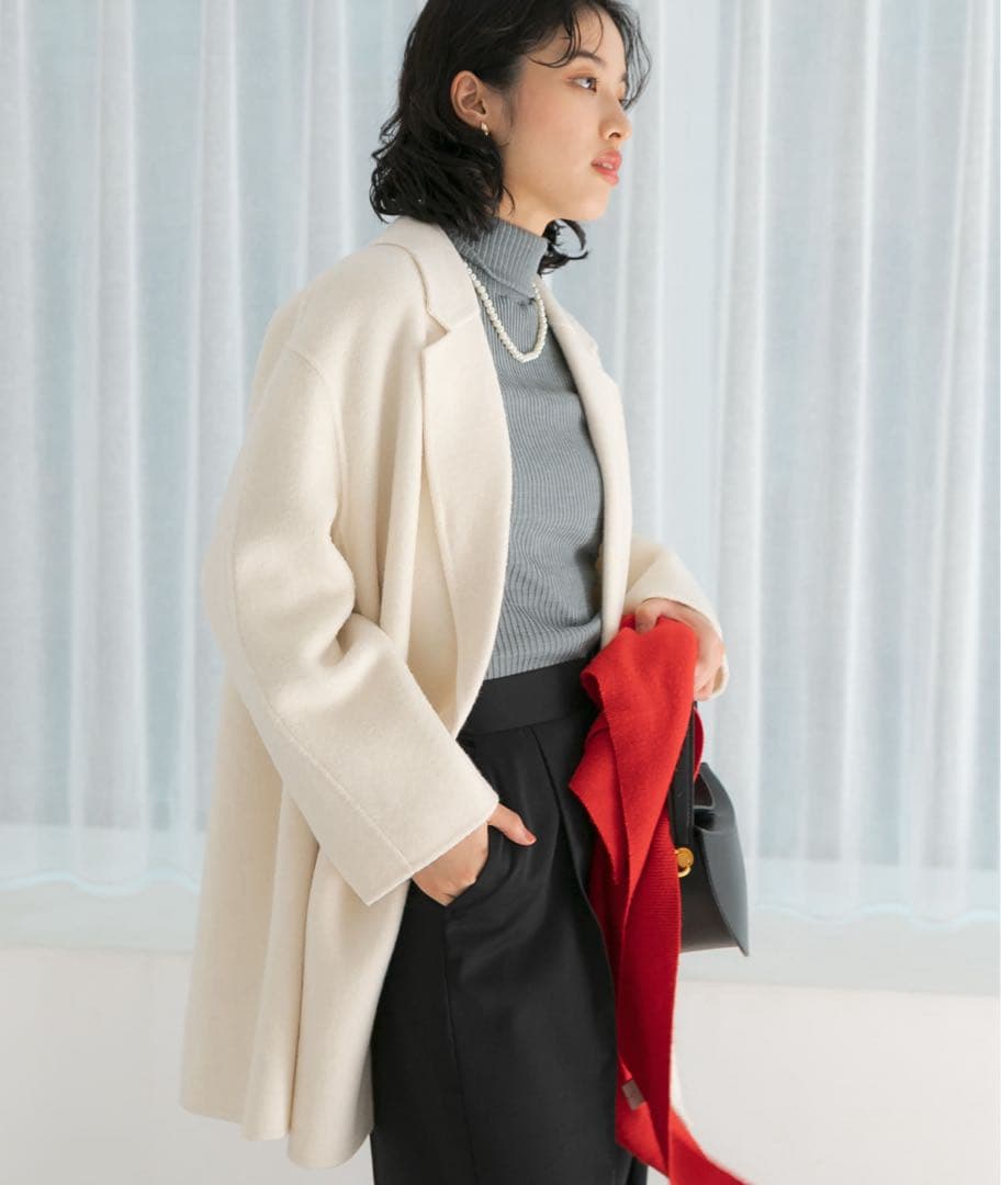 新品URBANRESEARCH ROSSOウールカシミヤ リバーチェスターコート