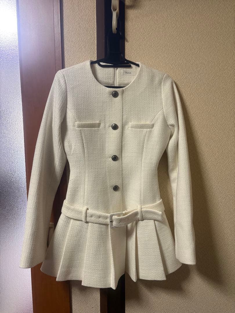 Darich 新作 ボックスプリーツツイードミニ ワンピース