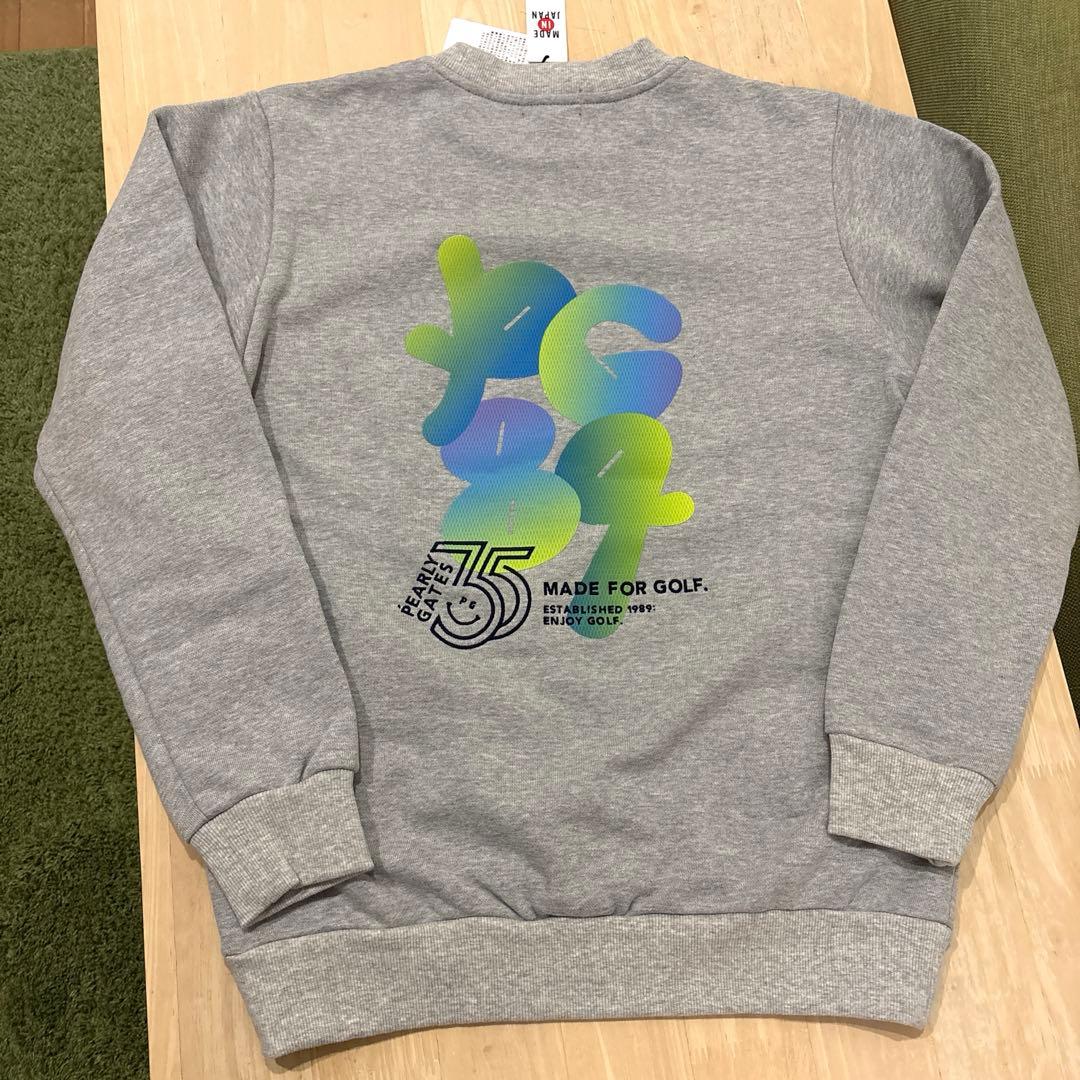 パーリーゲイツ☆新品 35周年 コットン裏毛 プルオーバー トレーナー