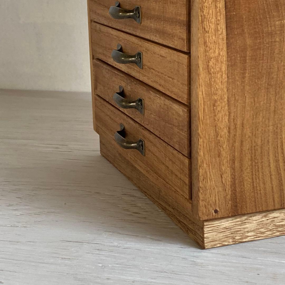 とらじ 小振りな７杯 小引き出し 小物入れ モールガラス