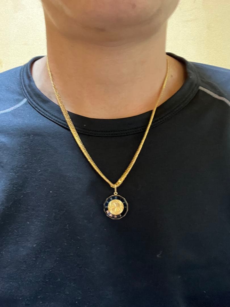 ゴールド ローマ数字 ペンダント 18K