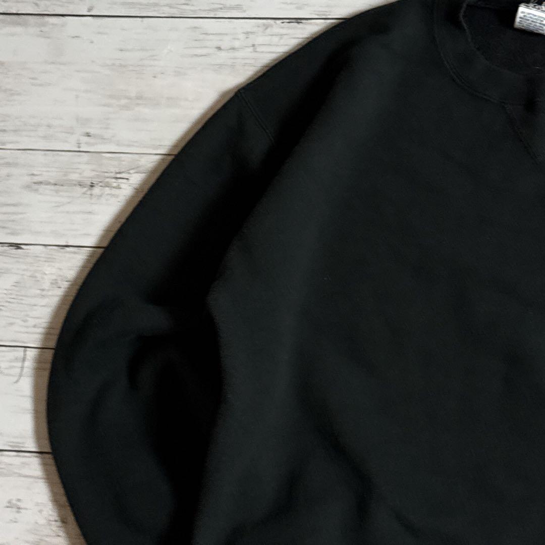 プ*ん様 90s ラッセルアスレティック USA製 無地スウェット ブラック L