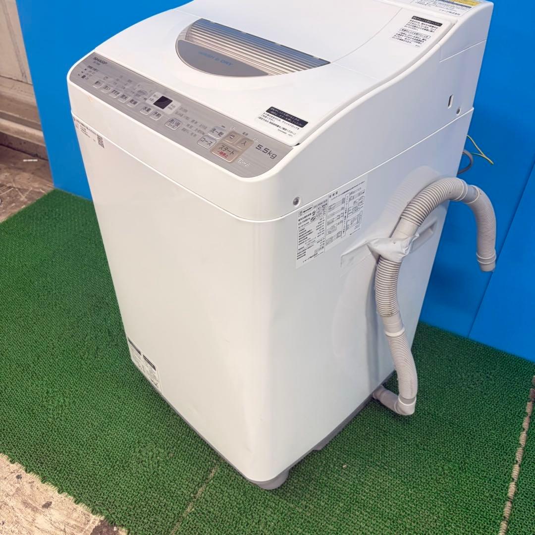 695 洗濯機　乾燥機能付き　一人暮らし向　家庭用でも　SHARP 半年保証付
