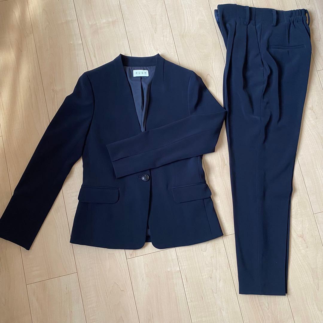 PLST プラステ ウォームリザーブ スーツ セットアップ ネイビー XS