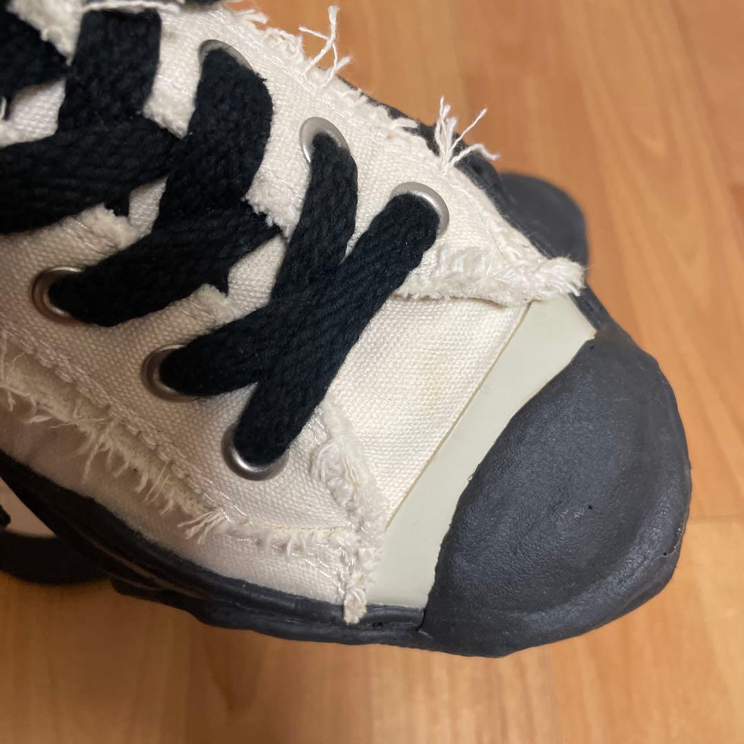 ミハラヤスヒロ スニーカー ハンク ロー ダメージ加工