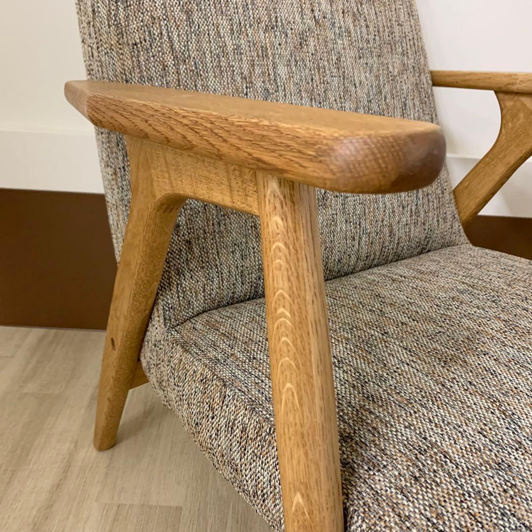 【極美品】unico HESTA ウニコ ヘスタ ラウンジチェア ブラウン