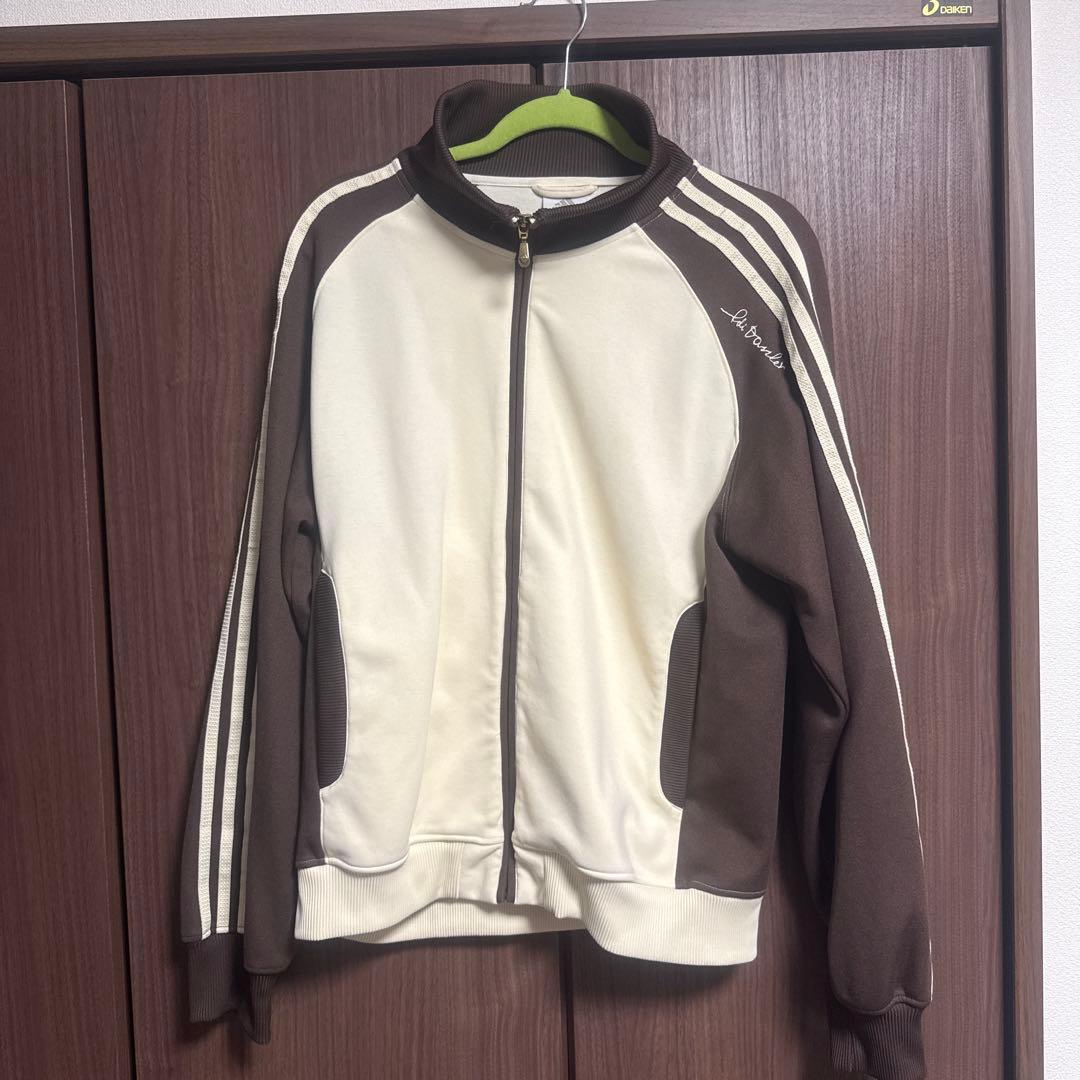 adidas トラックジャケットブラウン ベージュ 00s ヴィンテージ