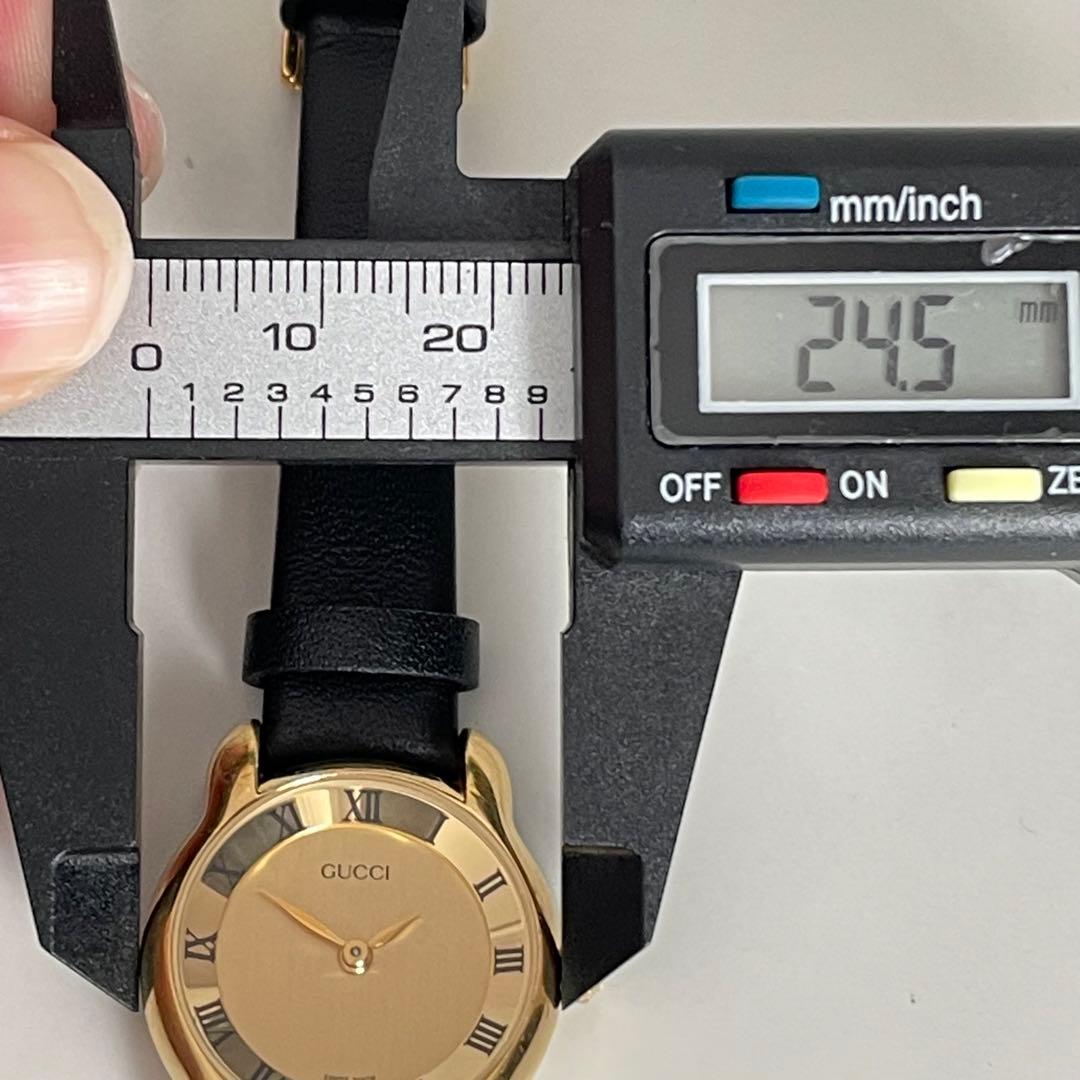 稼働品　美品　GUCCI グッチ　5100L ゴールド　ローマン　腕時計