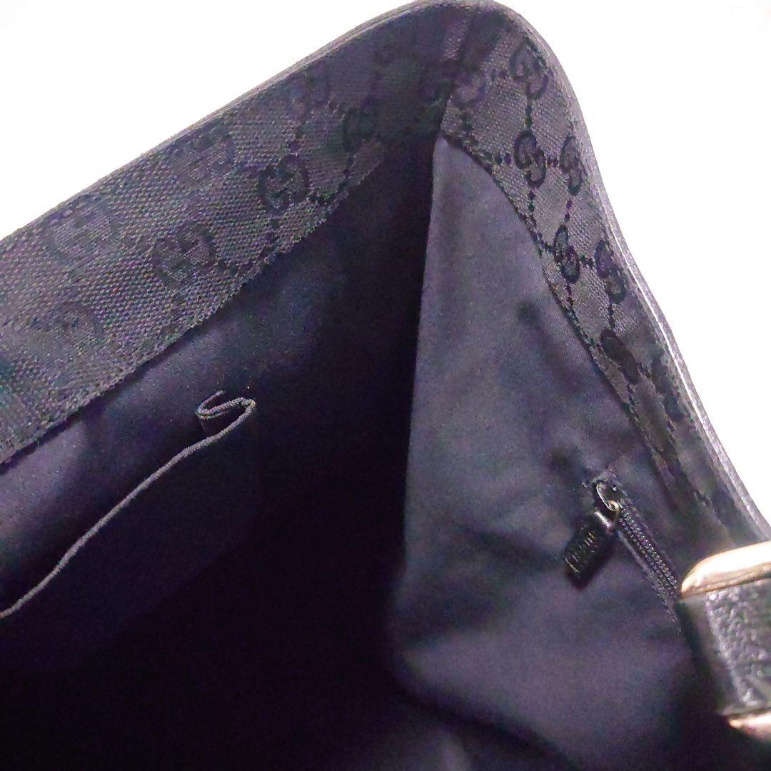 【専用】グッチ ハンド トートバッグ アビー レザー GGキャンバス 黒