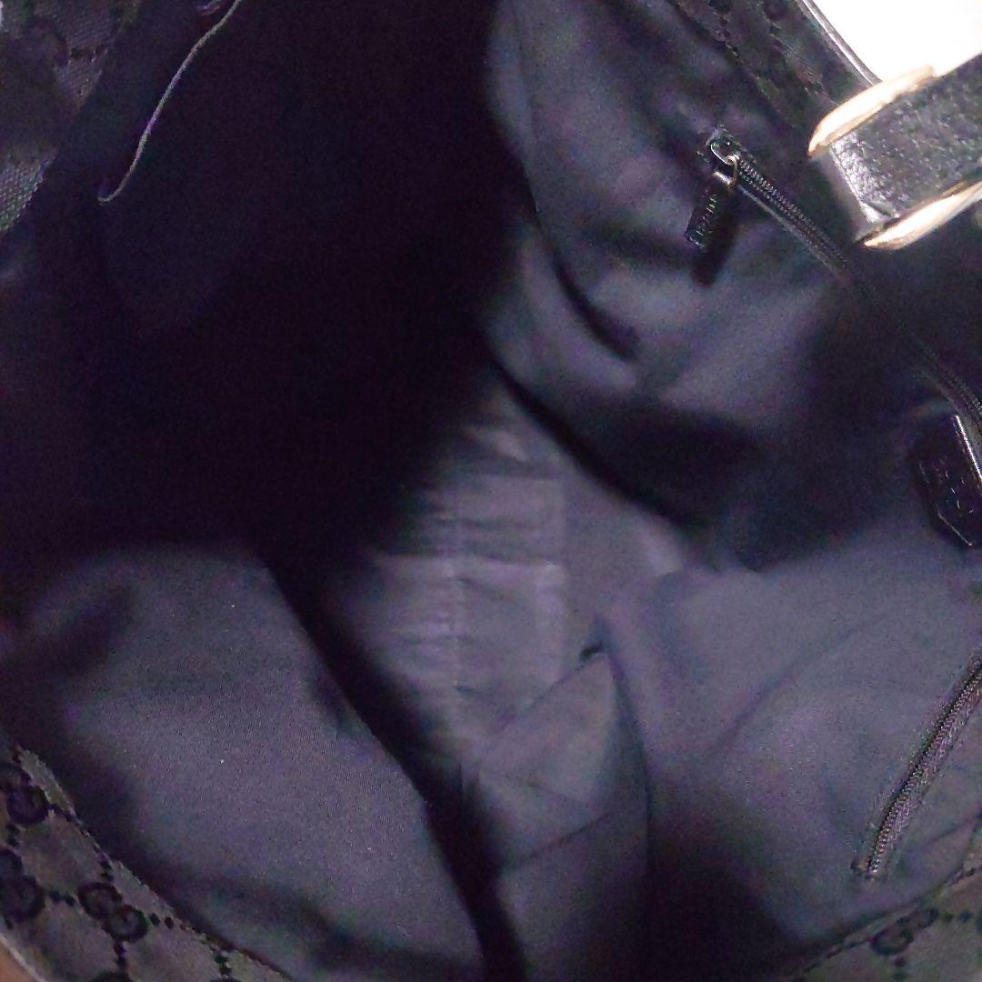 【専用】グッチ ハンド トートバッグ アビー レザー GGキャンバス 黒