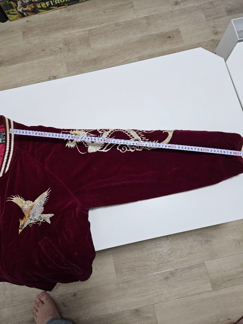 【✨レア✨】90S　JUNGLE STORM 別珍スカジャン ビンテージ　ベロア