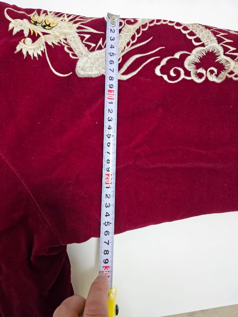 【✨レア✨】90S　JUNGLE STORM 別珍スカジャン ビンテージ　ベロア