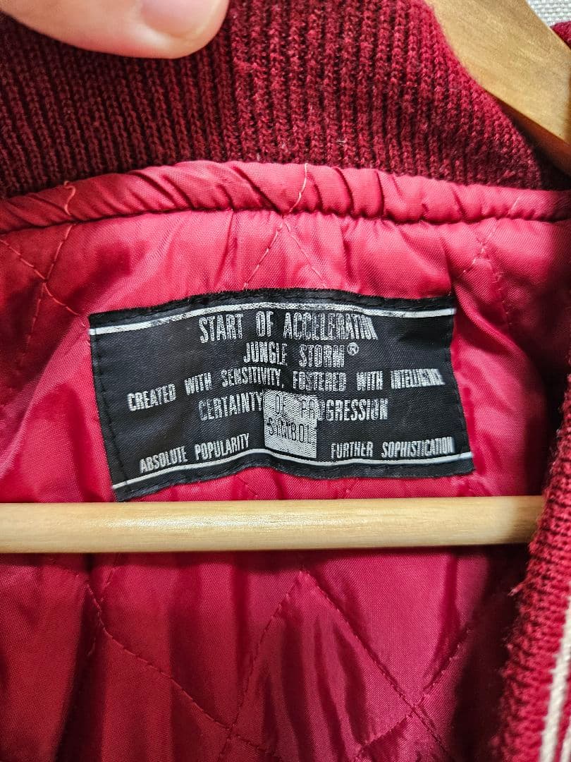【✨レア✨】90S　JUNGLE STORM 別珍スカジャン ビンテージ　ベロア